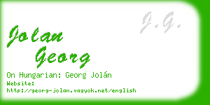 jolan georg business card